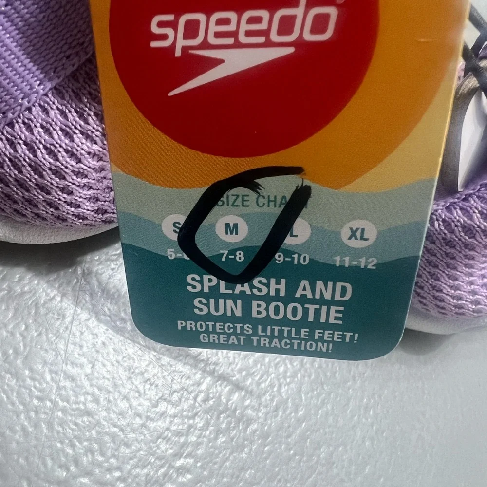 Speedo Girls Toddler Shore Explore Water‎ Shoes Pink Blue And Purple Size 7/8